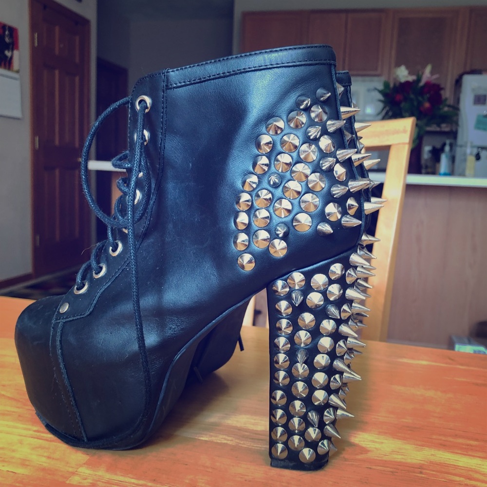 Authentic Black Studded Jeffrey Campbells
